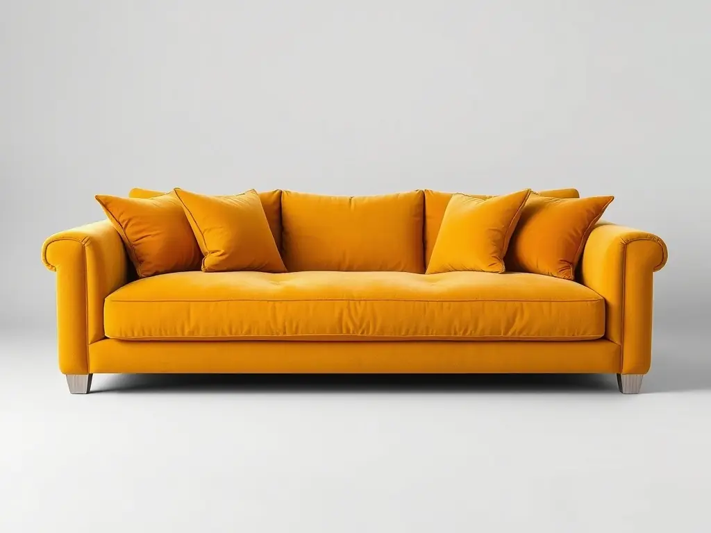 A close-up of a clean sofa after upholstery cleaning, highlighting the removal of stains and dirt.