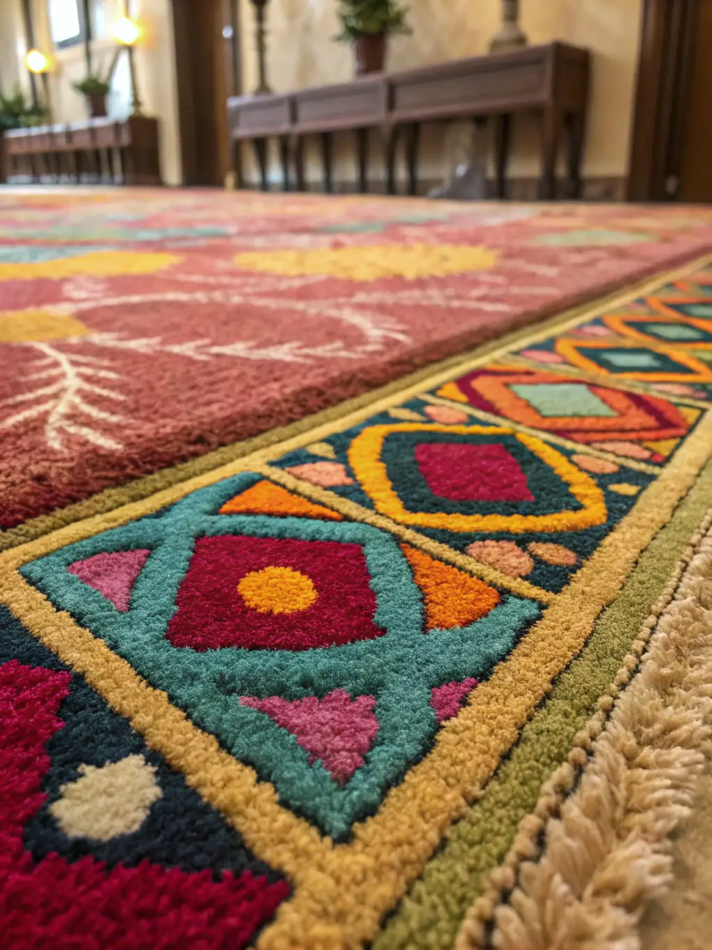 A freshly cleaned carpet in a home in Clarksville, TN, showcasing the effectiveness of Leo's Carpet Cleaning. The room is well-lit and inviting.